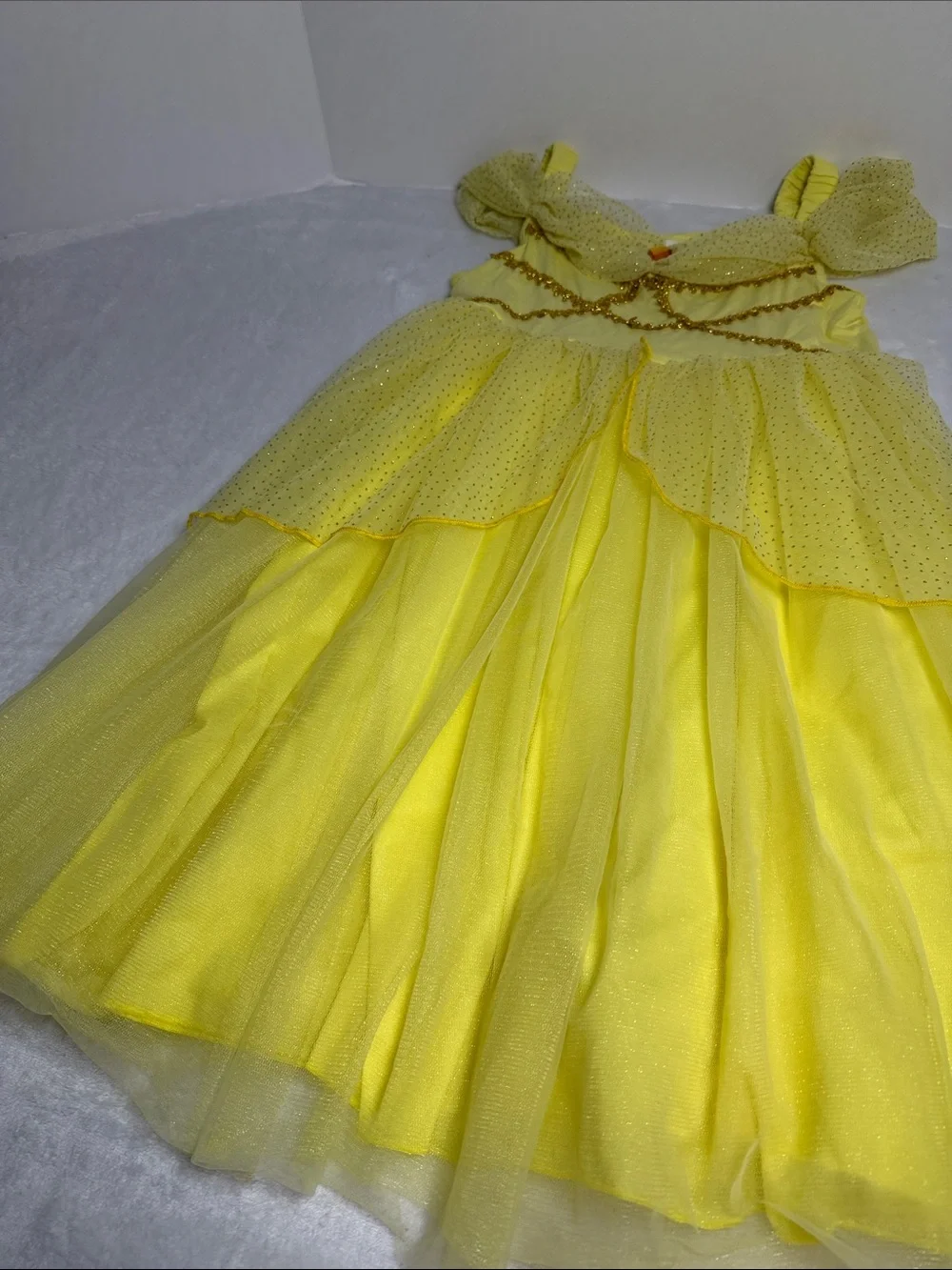 SHEIN Beuty Yellow Princess Tulle Costume Dress for Kids Size 7